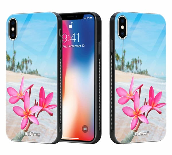iPhone X unitec suojakuori 2 Beach Flowers