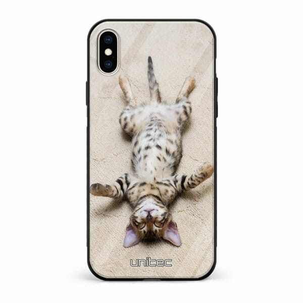 iPhone X unitec suojakuori Relaxing Cat