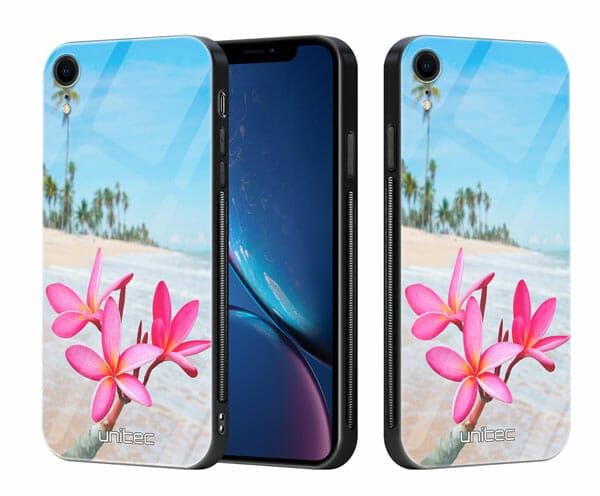 iPhone XR unitec suojakuori 2 Beach Flowers