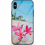 iPhone XS Max unitec suojakuori Beach Flowers