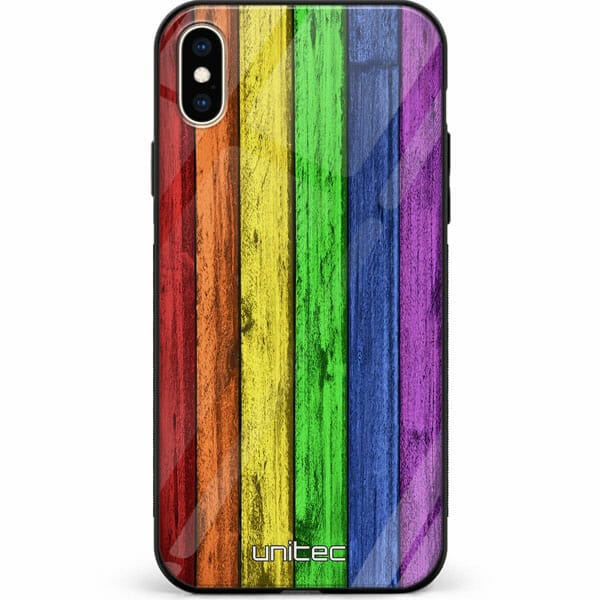iPhone XS Max unitec suojakuori Rainbow Board