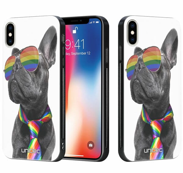 iPhone XS unitec suojakuori 2 Pride Dog
