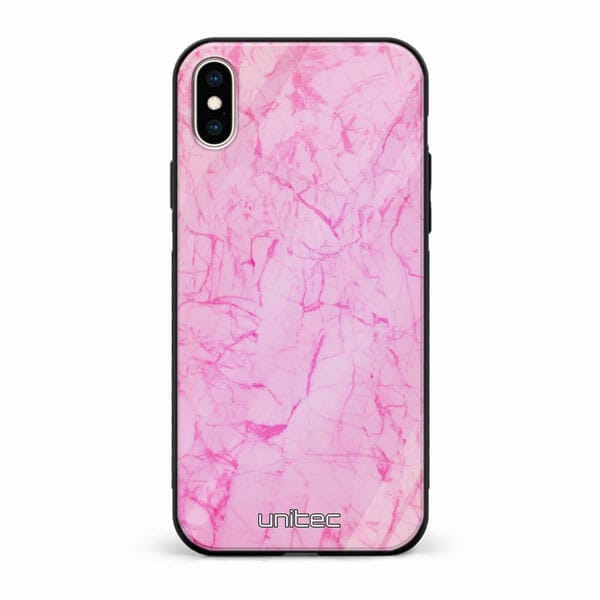 iPhone XS unitec suojakuori Light Pink Marble