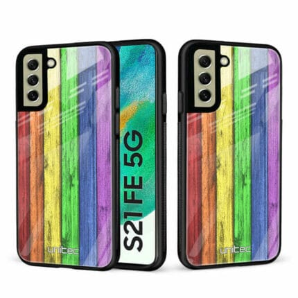 Samsung Galaxy S21 FE 5G Unitec Suojakuori 2 Rainbow Board