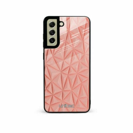 Samsung Galaxy S21 FE 5G Unitec Suojakuori Salmon Pink Shapes