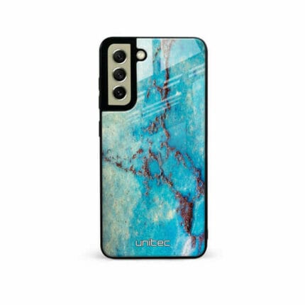 Samsung Galaxy S21 FE 5G Unitec Suojakuori Turquoise Marble