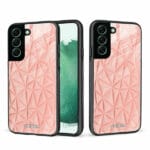 Samsung Galaxy S22 5G Unitec Suojakuori 2 Salmon Pink Shapes