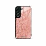 Samsung Galaxy S22 5G Unitec Suojakuori Salmon Pink Shapes