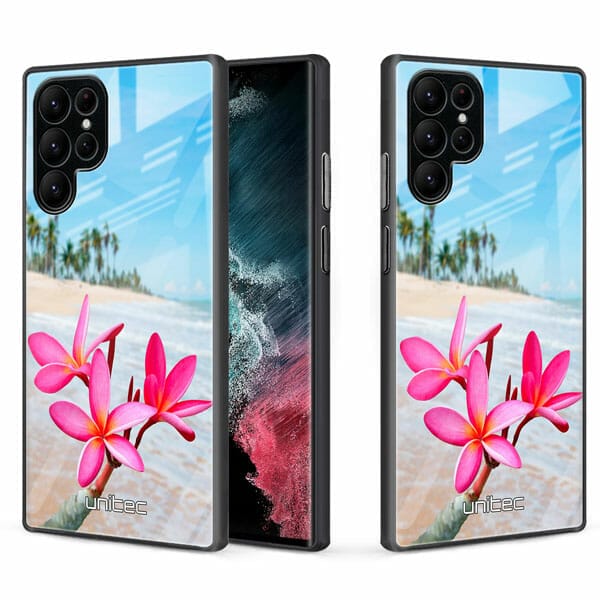 Samsung Galaxy S22 Ultra 5G Unitec Suojakuori 2 Beach Flowers