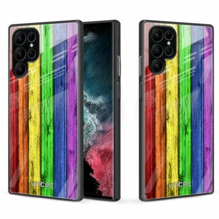Samsung Galaxy S22 Ultra 5G Unitec Suojakuori 2 Rainbow Board