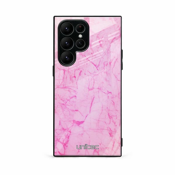 Samsung Galaxy S22 Ultra 5G Unitec Suojakuori Light Pink Marble