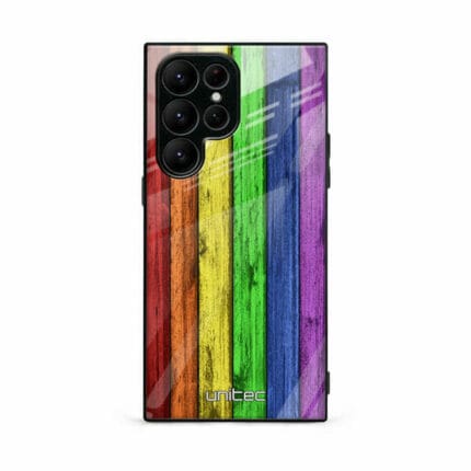 Samsung Galaxy S22 Ultra 5G Unitec Suojakuori Rainbow Board