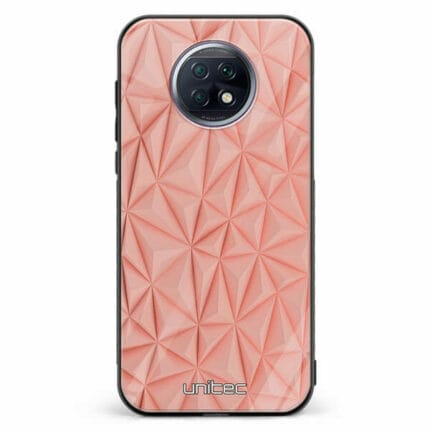 Xiaomi Redmi Note 9T unitec suojakuori Salmon Pink Shapes