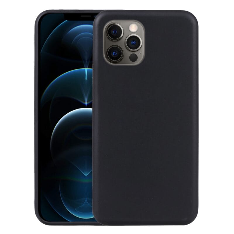 iPhone 12 - 12 Pro silikonikuoret Musta
