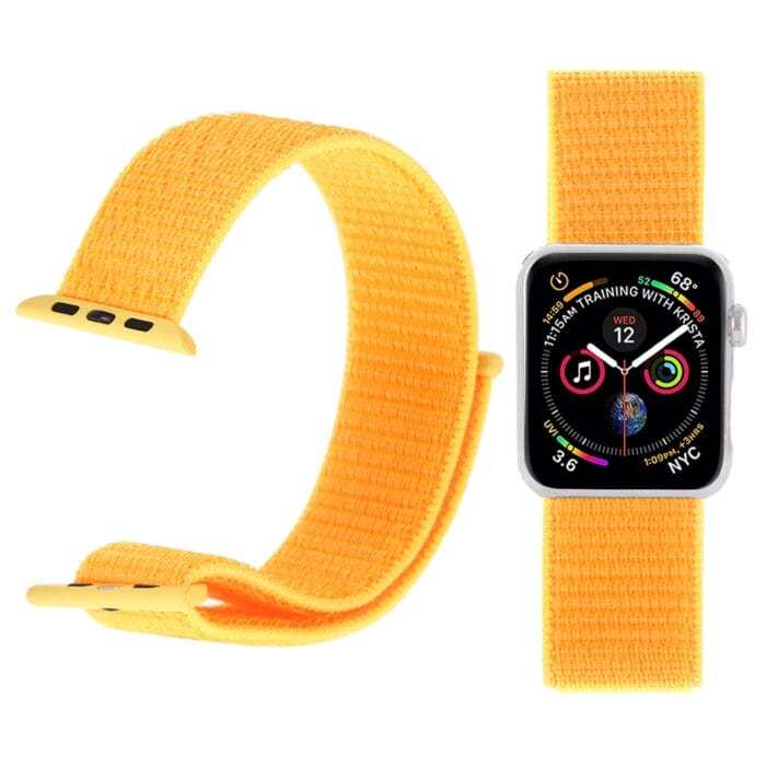 Apple Watch 38 / 40 / 41 mm Nylon ranneke - Keltainen