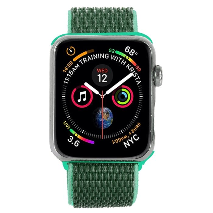 Apple Watch 38 / 40 / 41 mm Nylon ranneke - Spearmint