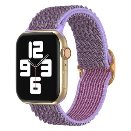 Apple Watch Joustava nailonranneke Violetti 42/44/45/49 mm