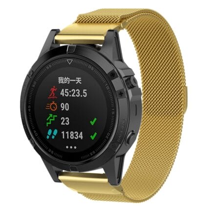 Garmin QuickFit Magneettinen teräsranneke 20mm - Kulta