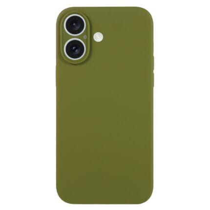 iPhone 16 Silikoni suojakuori - Oliivin vihreä
