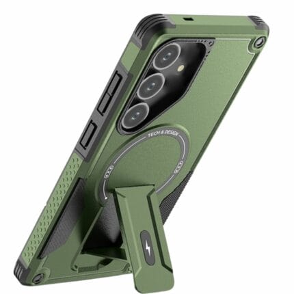 Samsung Galaxy S25 Plus Armor MagSafe kuoret - Vihreä